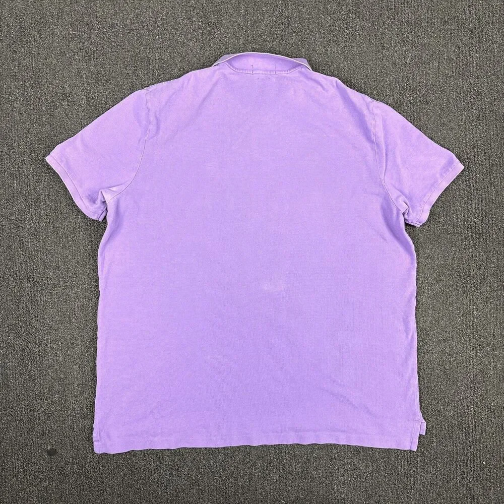 Ralph Lauren Men's Polo Shirt Classic Fit Purple Casual Polo Size 2XL XXL